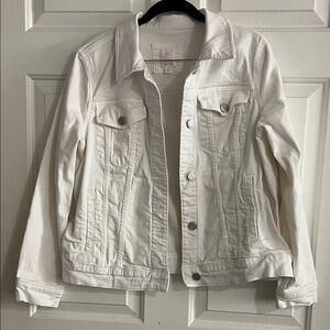 LC Lauren Conrad White Jean Jacket